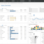 BusinessQ 16 Sales Overview Dashboard