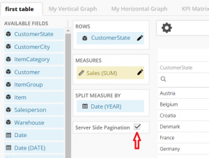 Server-side pagination businessq 17.3